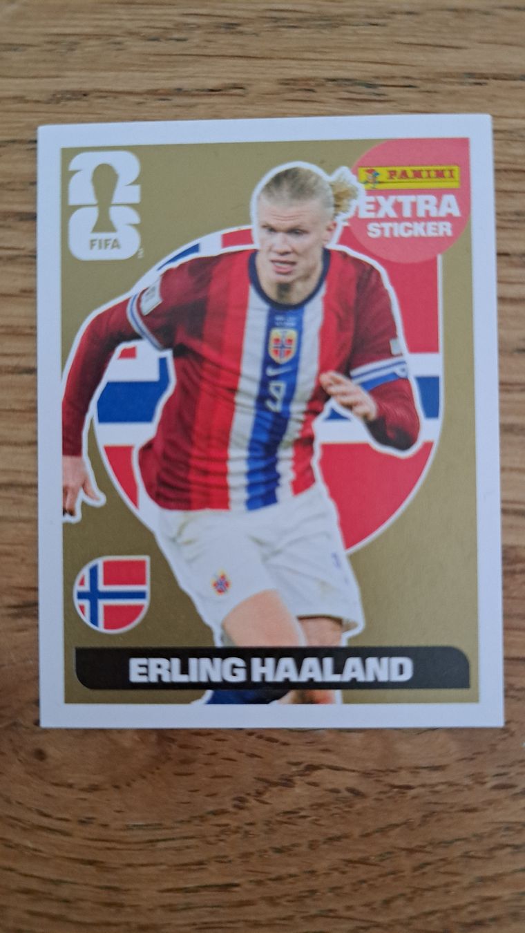 Panini Sammelbilder & Trading cards: FIFA Sticker Erling Haaland Panini Extra Sticker Gold – Gebraucht aus Gipf-Oberfrick von posuine