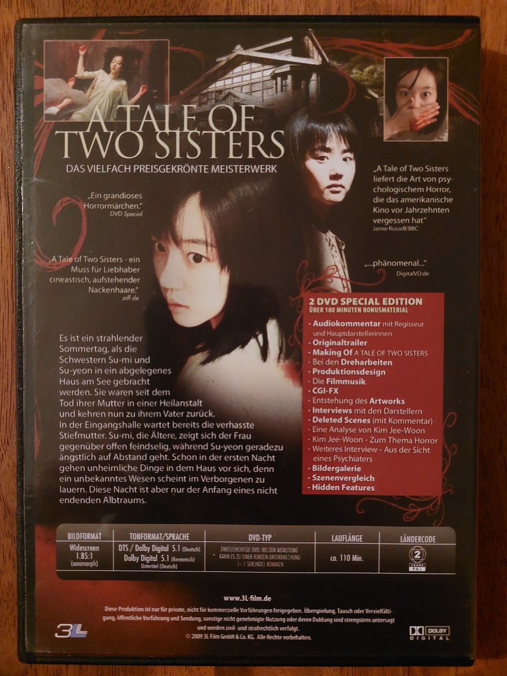 Alle DVDs: DVD - A Tale of Two Sisters – Gebraucht aus Rheinfelden von FilmAuktion 1