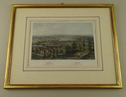 ZÜRICH VON DER WEID, STAHLSTICH UM 1870