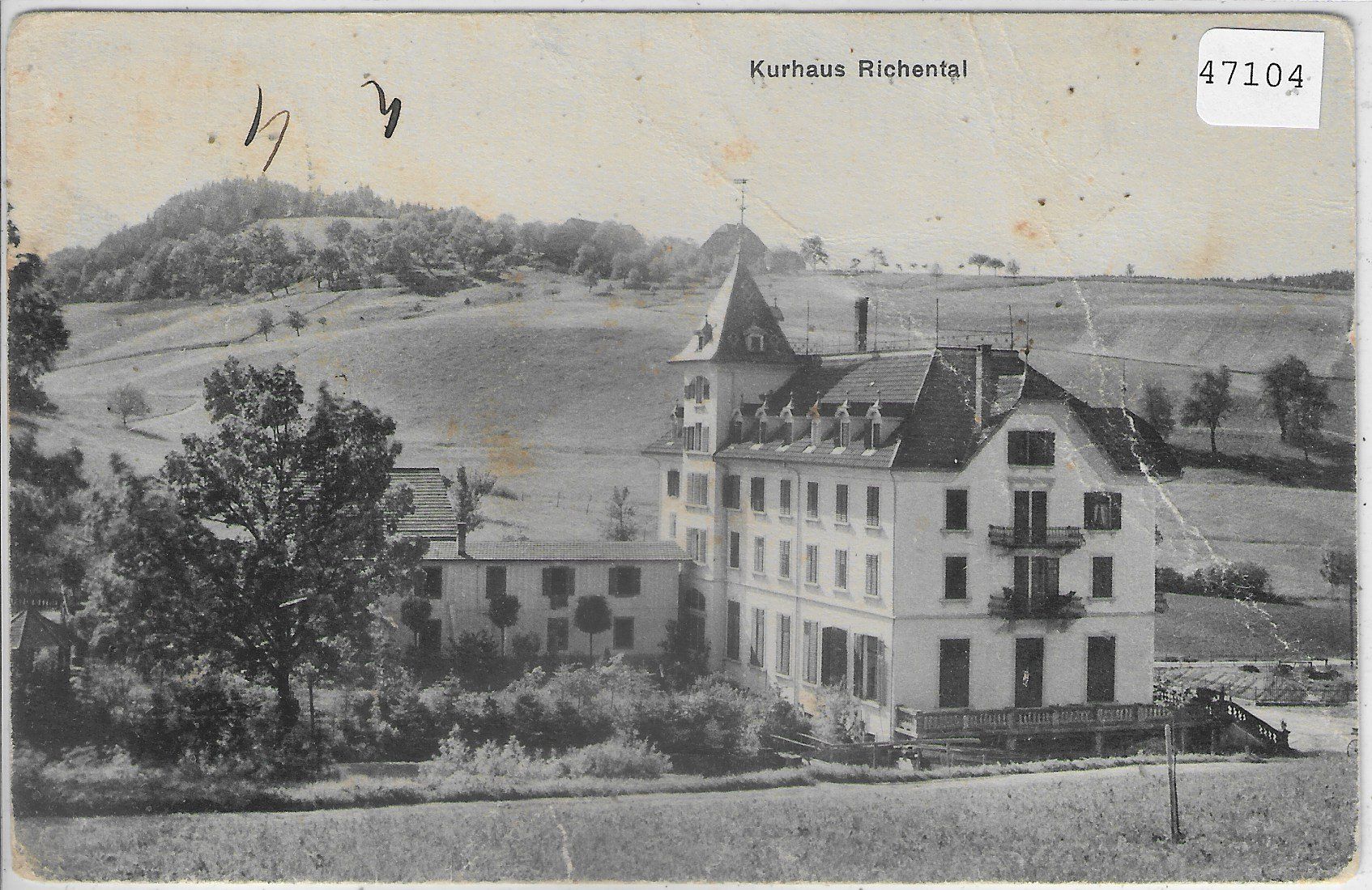 Cartoline postali: Kurhaus Richental – Difettoso da Ettingen venduto da Kartenplanet
