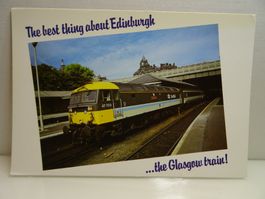 Vintage Postkarte Edinburgh Glasgow Zug  47 703 Lokomotiv...