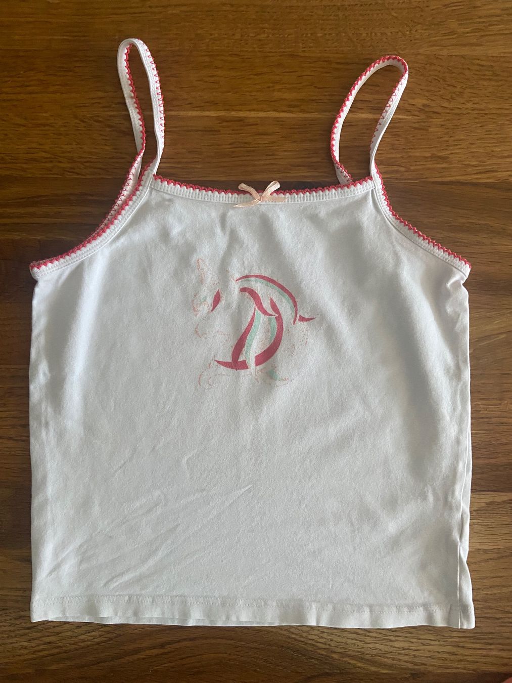 Camicette, T-shirt & Top: Top EINHORN von vertbaudet, 122/128cm, Baumwolle&Elast – Usato da Bassersdorf venduto da jgo_9mfk