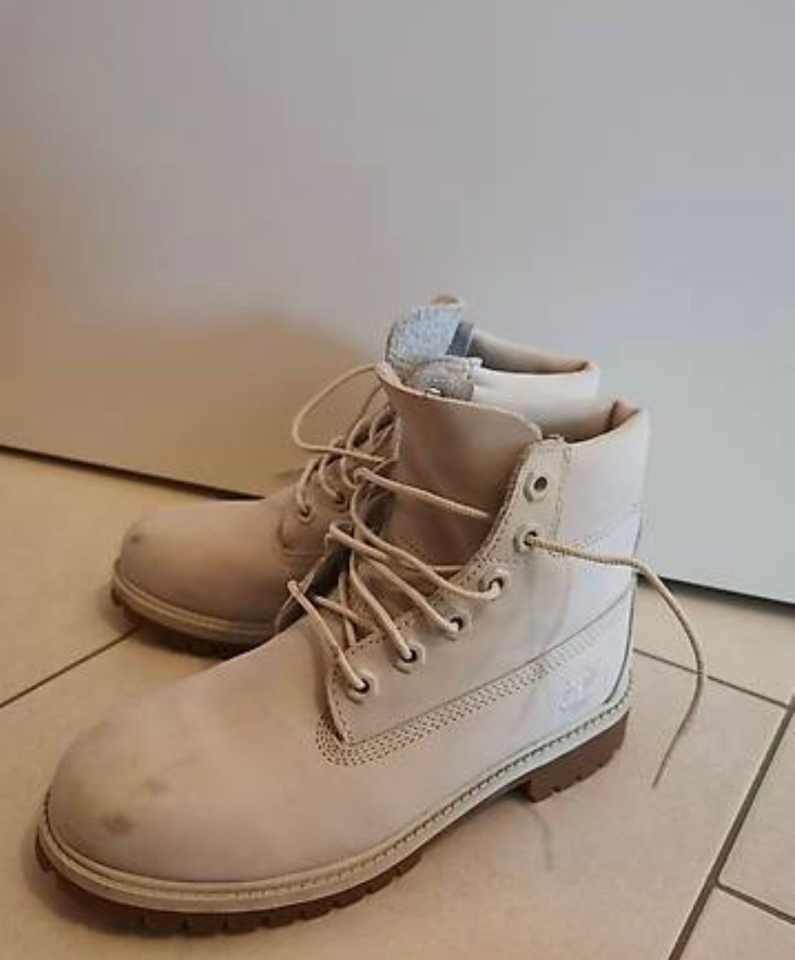 Timberland Scarpe da donna: Timberland Schuhe, Weiss – Usato da Märstetten venduto da zerolvlup