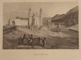 EINSIEDELN, STAHLSTICH 1838