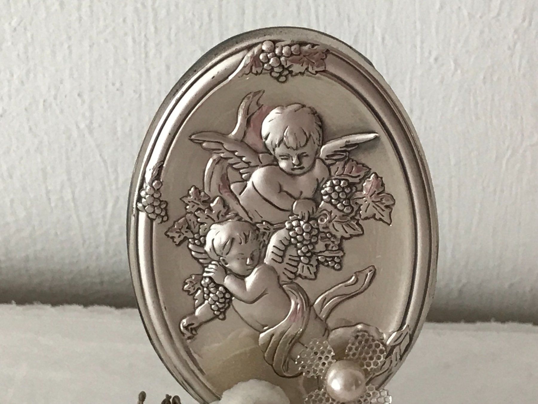 Statuette: Schöne Engel Dekoration silber – Usato da Siebnen venduto da Floki3 1
