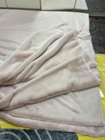 Stoff Altrosa Chinchilla Fellimitat Flauschig