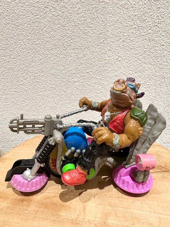 FIGURINE VÉHICULE TORTUE Ninja TMNT Playmates 1990 Psycho Cycle EUR 19