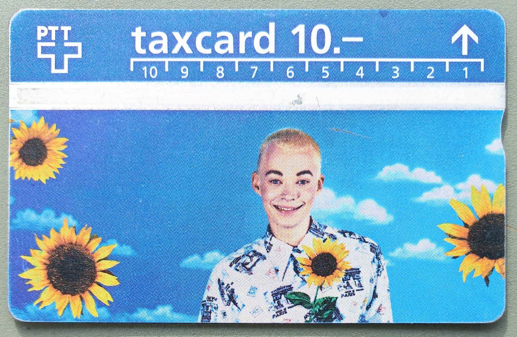 Swisscom Schede telefoniche: Taxcard - Sonnenblumen - CH – Usato da Niederuzwil venduto da lubimaja