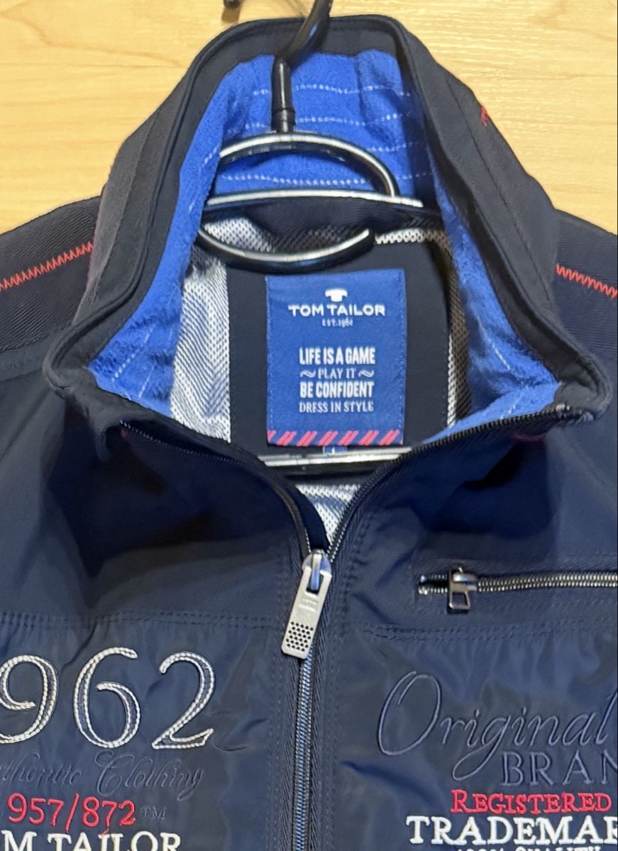 Tom Tailor Giacche: Herren Softshell Jacke Tom Tailor dunkelblau Gr. L (wie neu) – Usato da Wiler (Lötschen) venduto da SK88 3