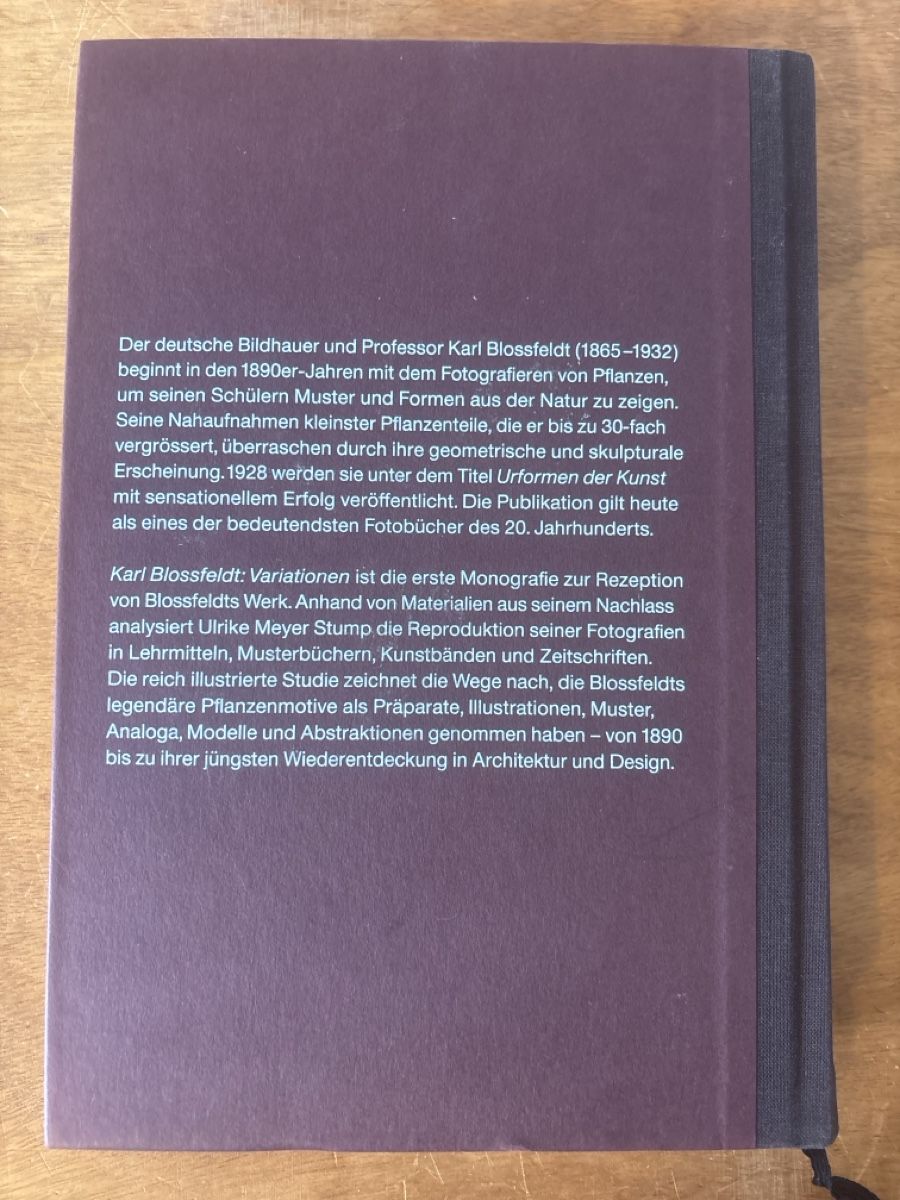 Libri: Karl Blossfeldt: Variationen, Ulrike Meyer Stump – Usato da Zürich venduto da WWehrle 1