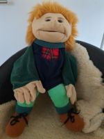 Handpuppe Junge rothaarig mit kariertem Hemd guter Zustand