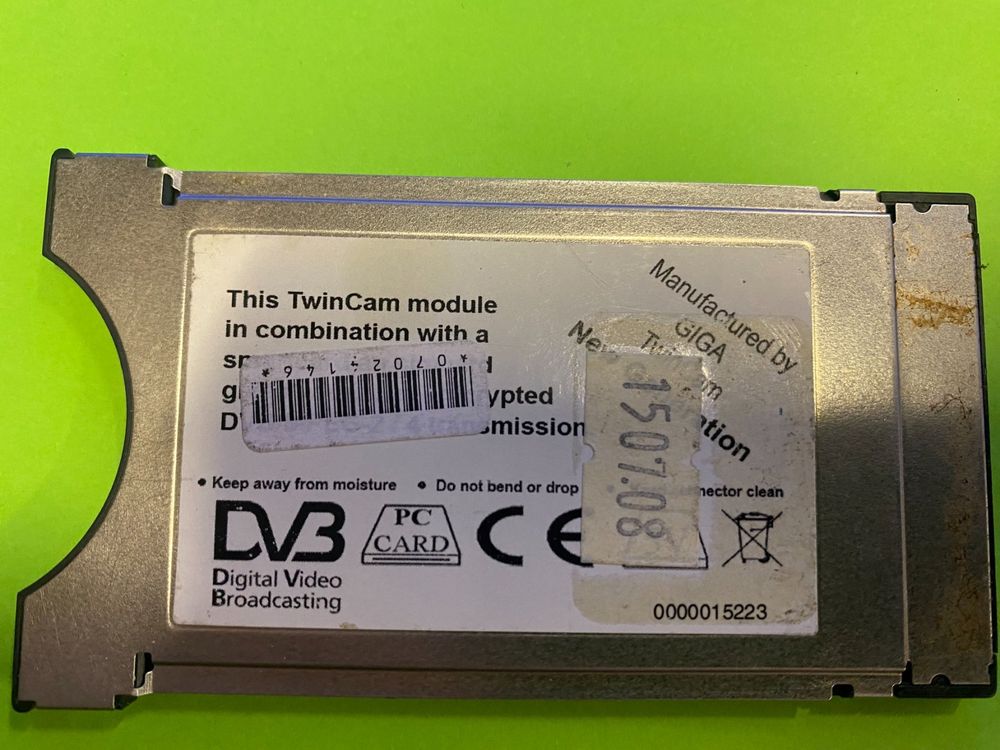 GigaBlue Twin CAM CI-Modul für HD+ HD01/HD02/Sky S02/V13, OR (Gebraucht ...
