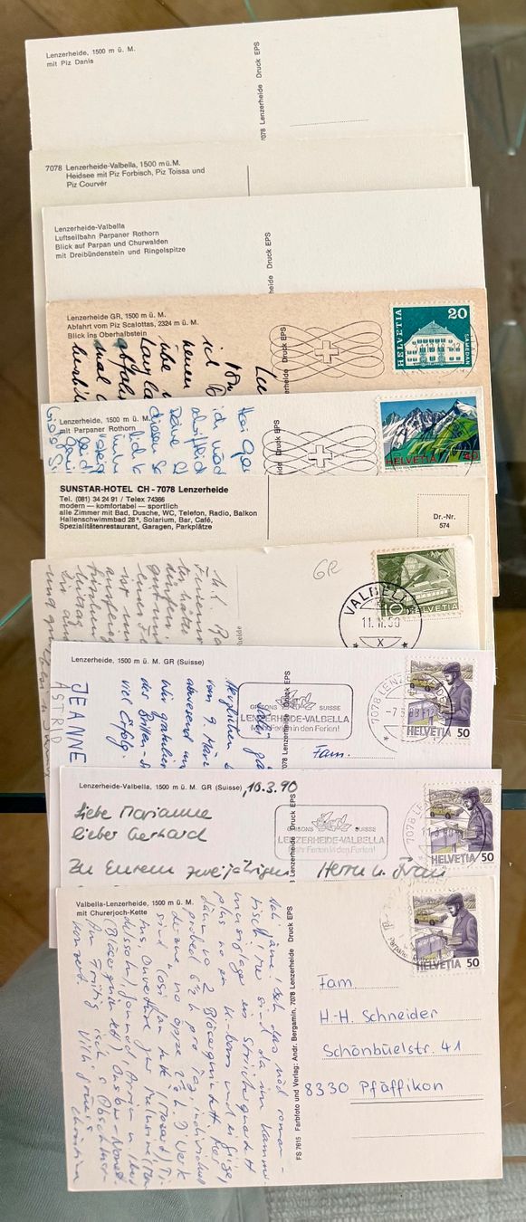Cartoline postali: Lenzerheide - Lots 10 X Antik karte – Usato da Lutry venduto da Ediego 1