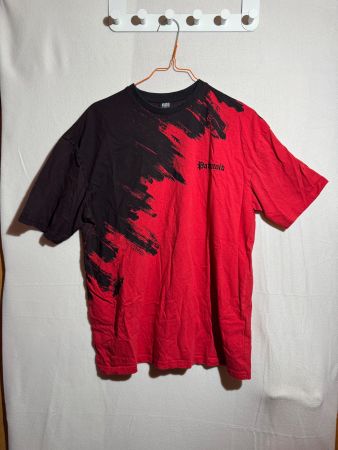 rot-schwarzes T-Shirt von Black Squad Paranoid Gr. M