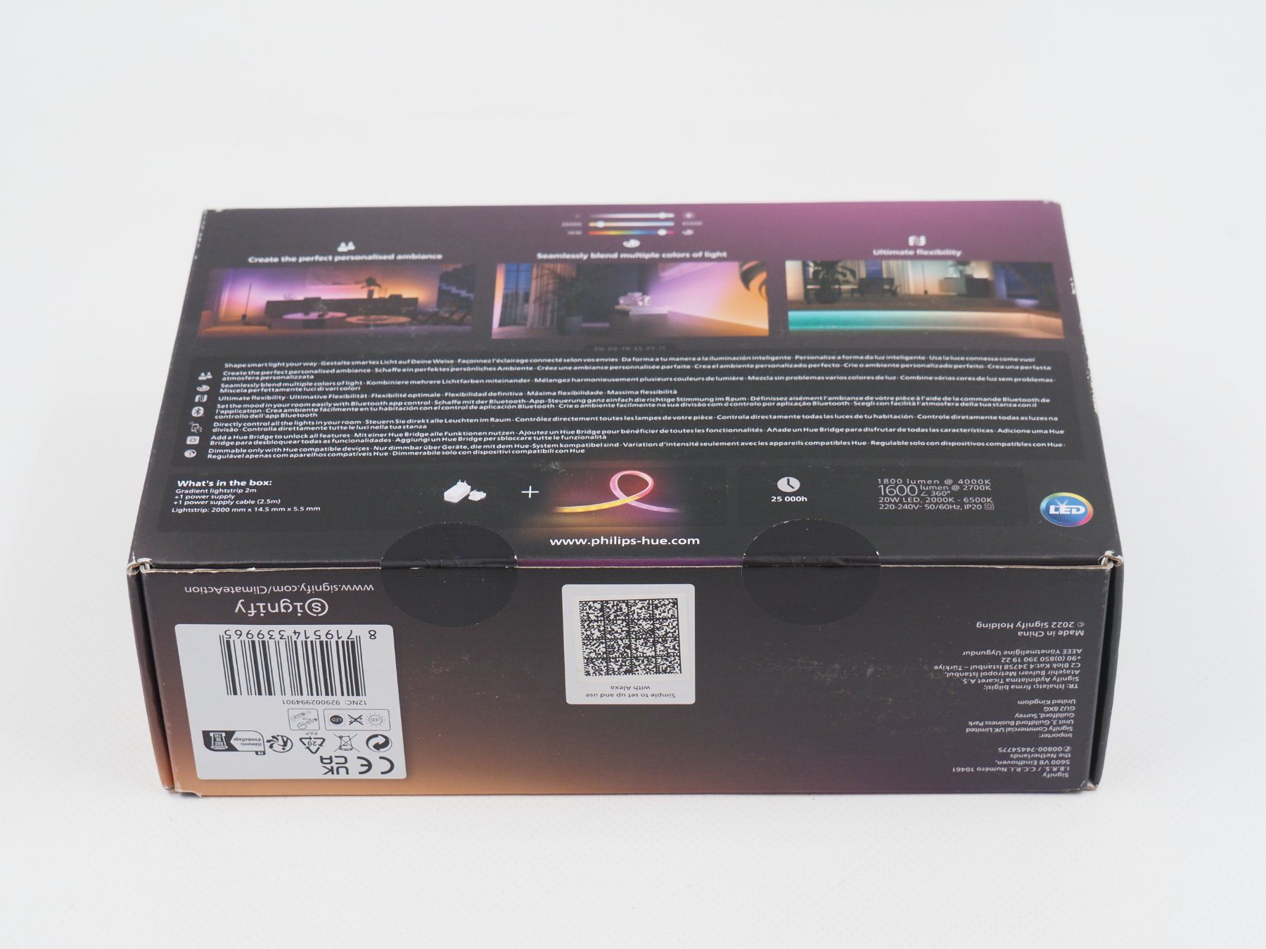 Philips Ghirlande e barre luminose: PHILIPS Hue Gradient Lightstrip 2 Meter (26103043) – Nuovo e nell'imballaggio originale da Zürich venduto da fundsachenverkauf 1