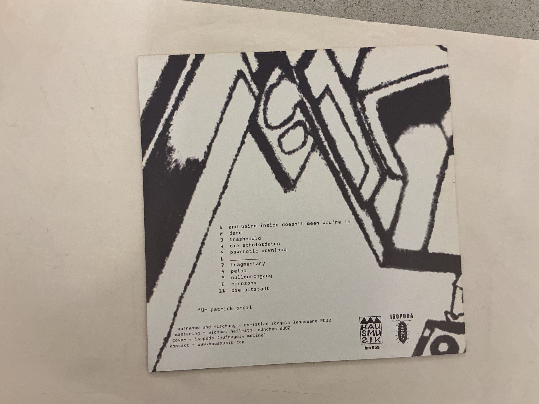 Schallplatten: videonoise LP - fragmentary – Gebraucht aus Winterthur von Tumko-Vinyl 1