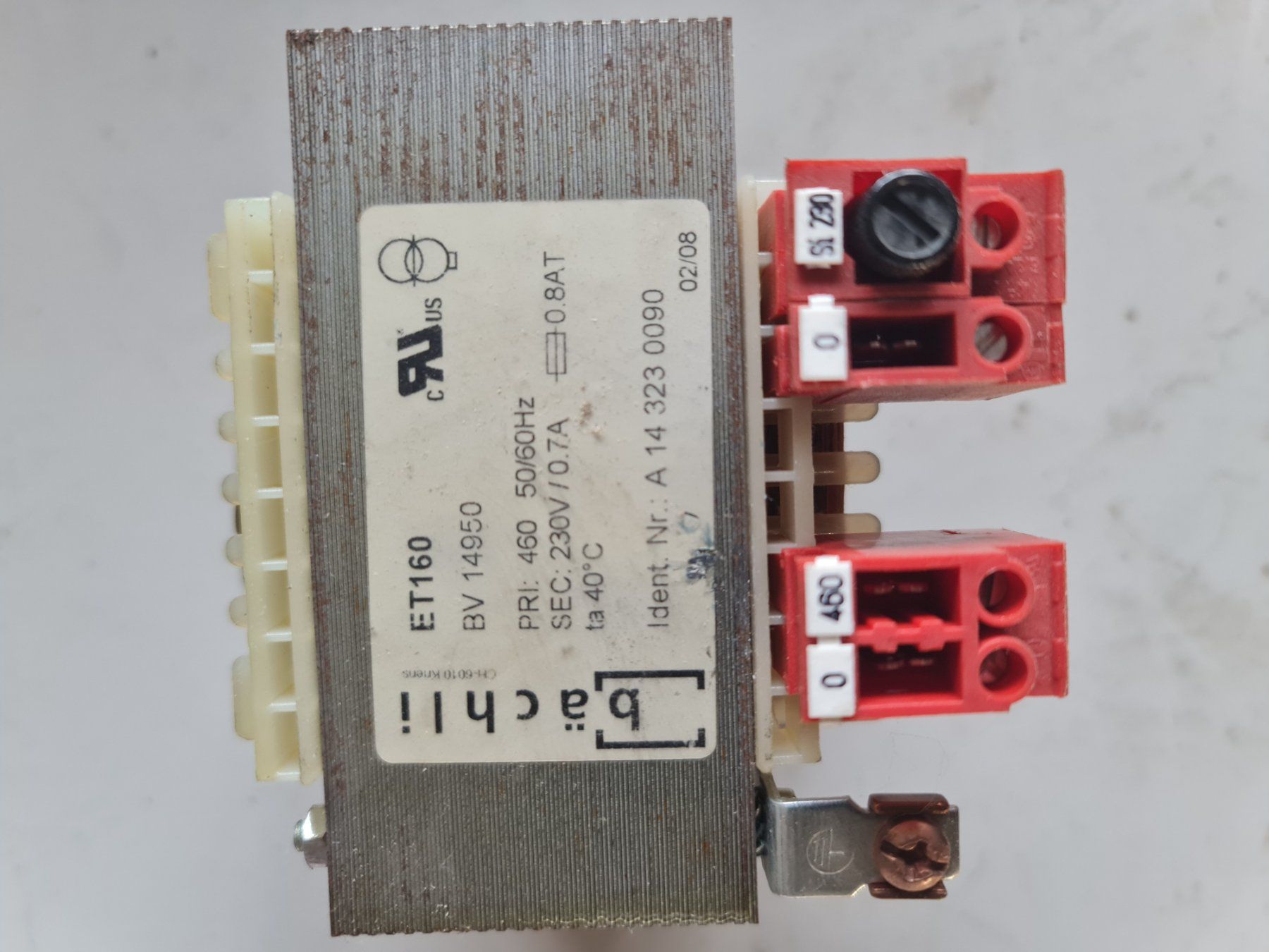Componenti elettronici: Transformator bächli ET 160 – Usato da Ins venduto da ottomotto