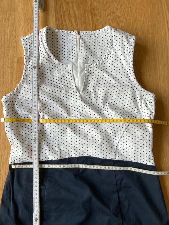 Etui Kleid weiss/dunkel blau, Gr. 38 Gerry Weber
