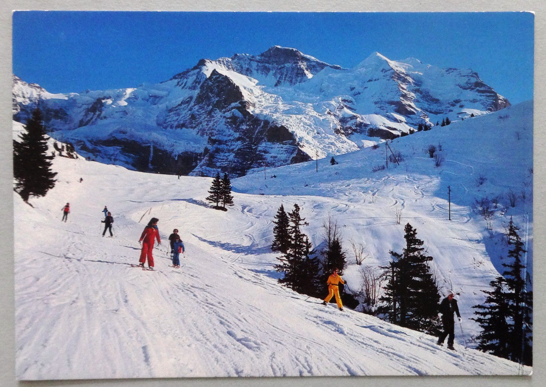 Cartoline postali: Skipiste Wengernalp-Wengen 1800 m – Usato da Fétigny venduto da Billy2miny