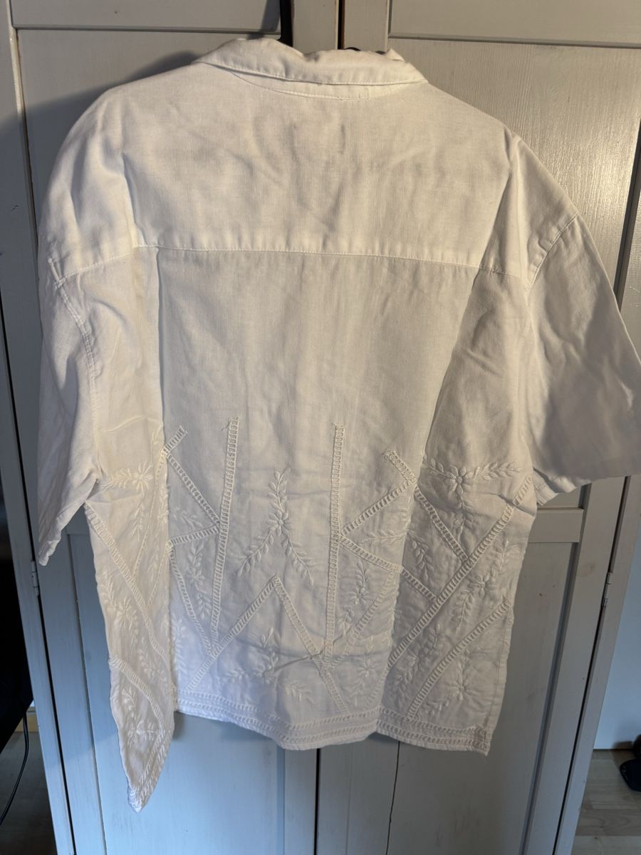 Pull&Bear Camicie: Pull&Bear Sommerhemd, Weiss Grösse M – Usato da Rheinfelden venduto da enea4310 1