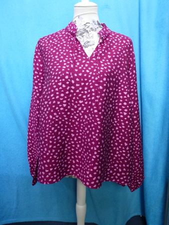LIEBLINGSSTÜCK GR 44 NEU ETIKETT PINK VISCOSE BLUSE TUNIKA