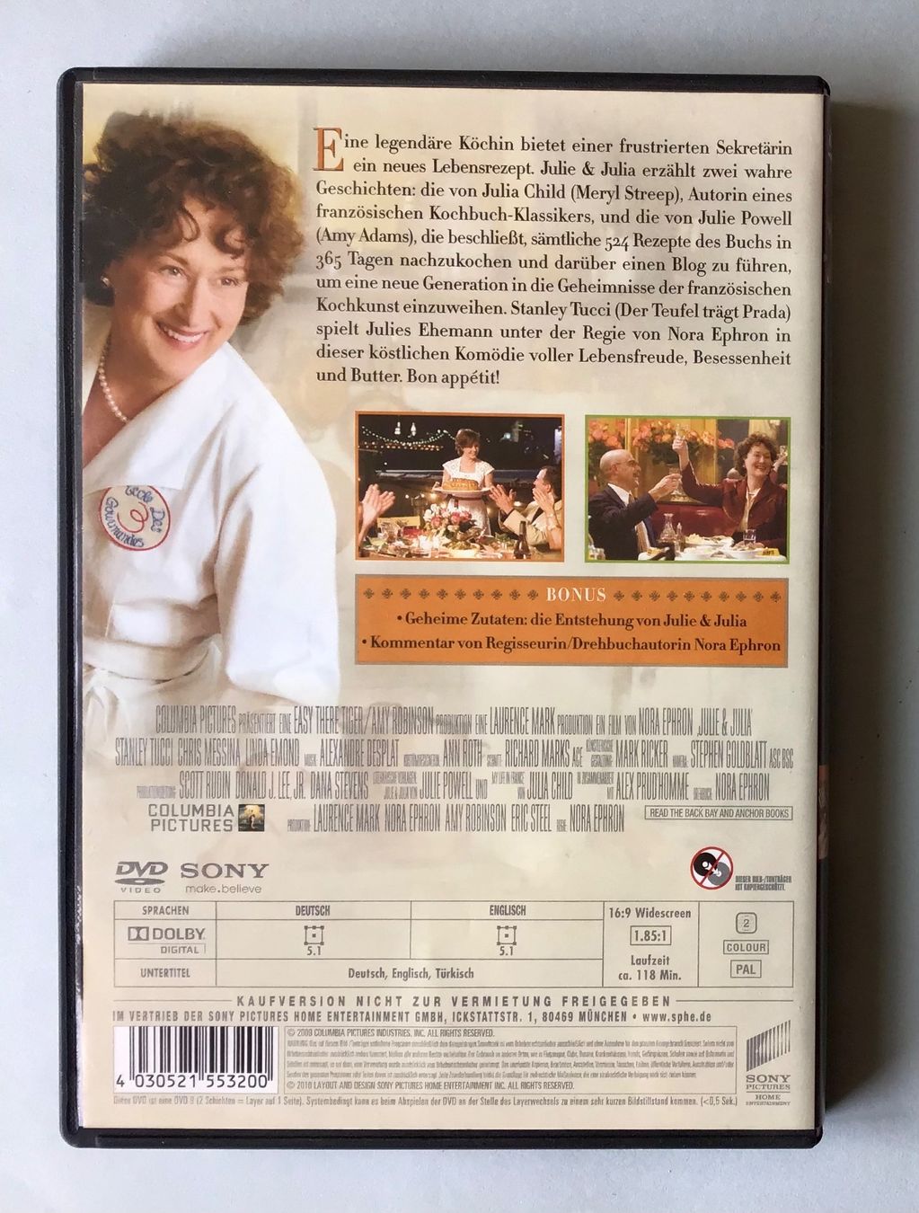 Tutti i DVDs: DVD: Julie & Julia – Usato da Bubendorf venduto da Alpenheidi 1