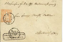 Strubel Brief Zürich nach Affoltern am Albis