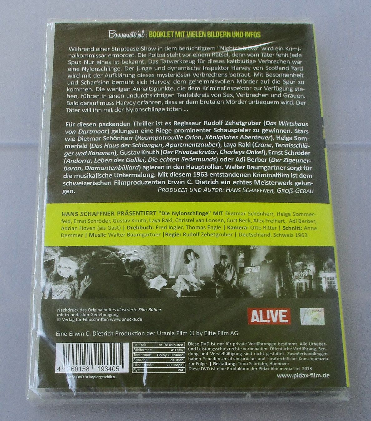 Tutti i DVDs: DIE NYLONSCHLINGE - Dietmar Schönherr NEU/OVP – Nuovo e nell'imballaggio originale da Wattwil venduto da Muriel10 1