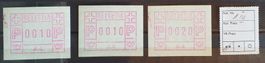W) IV, Automatenmarke Abart 3x postfrisch Kt. 120.-