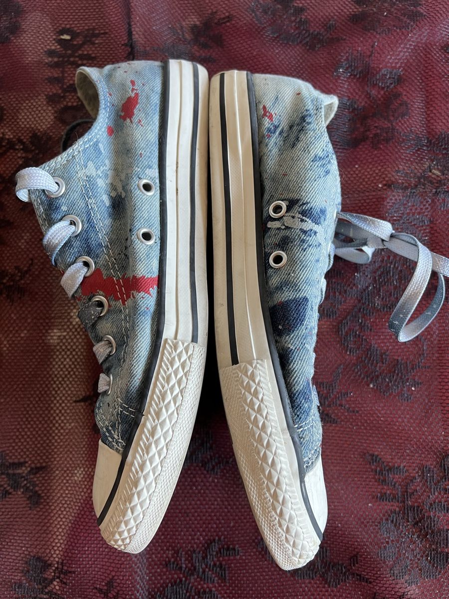 Converse Chaussures hommes: Converse All Star, Denim, Gr. 37, look unique ✨😎 – D'occasion à Chézard-St-Martin par Cheyenne_75 2