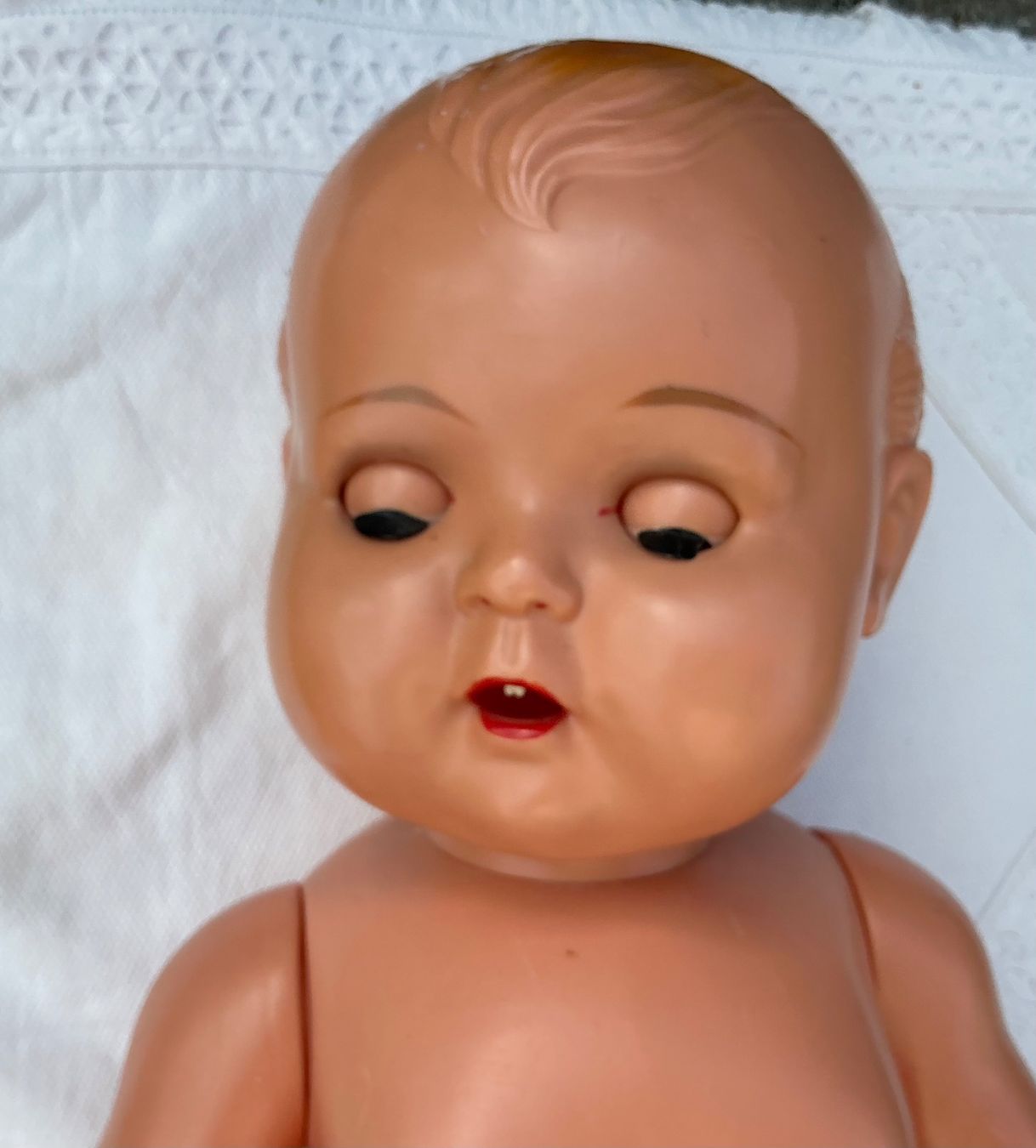 Bambole: HERZIGE UNBESPIELTE PUPPE 1960 – Usato da Zell LU venduto da Silvermemory 6