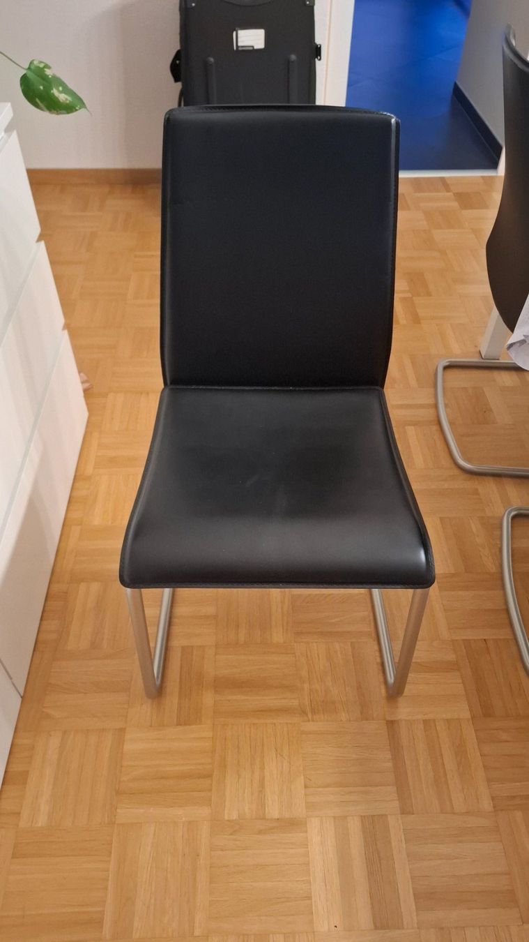 Sedie: Stühle Lederimitat Schwarz 6er Set – Usato da Bern venduto da phi_rf7q