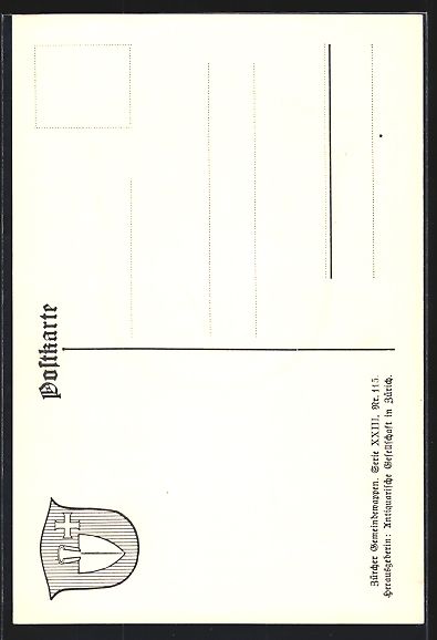Cartoline postali: AK Schwamendingen, Wappen der Ortschaft – Usato da Berlin venduto da bartko-reher 1