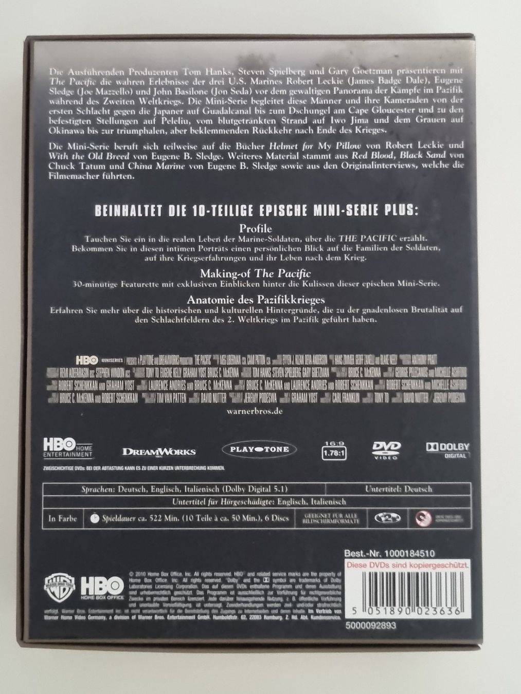 Tutti i DVDs: DVD: The Pacific - 10-teilige Mini-Serie / 6 Discs – Usato da Ehrendingen venduto da Thomas_2 3