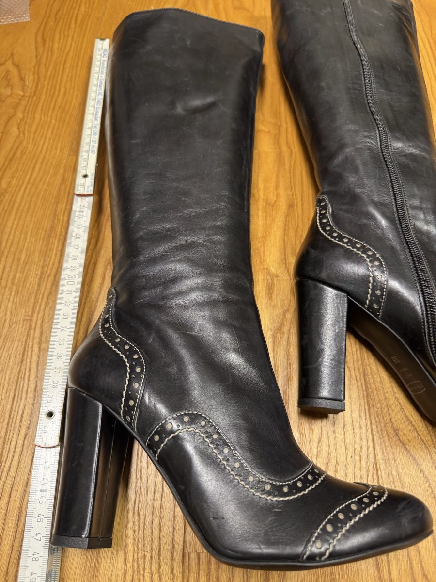 Navyboot Scarpe da donna: Lederstiefel High Heels, Gr. 38, – Nuovo (secondo la descrizione) da Haldenstein venduto da nicB74 3