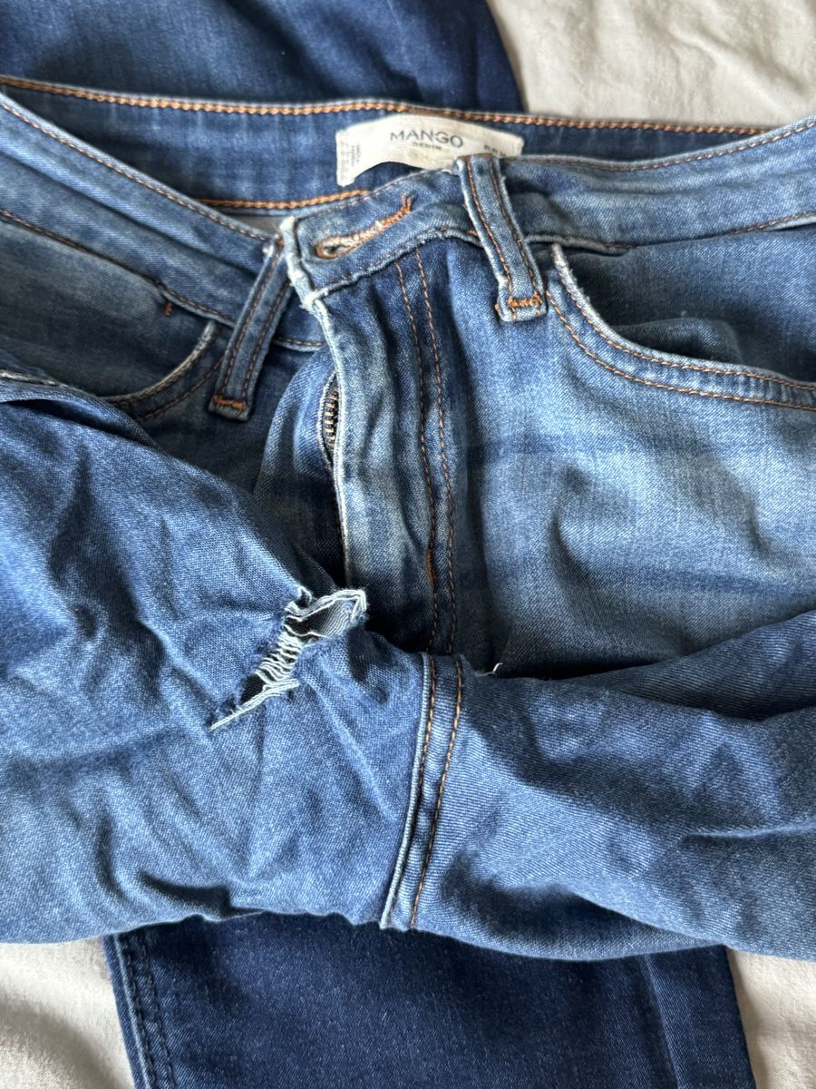 Mango Jeans: Jeans bucati per bricolage – Difettoso da Horgen venduto da kat_lmb9 3