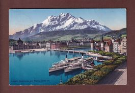 LUZERN - Seebrücke - Pilatus - 1923