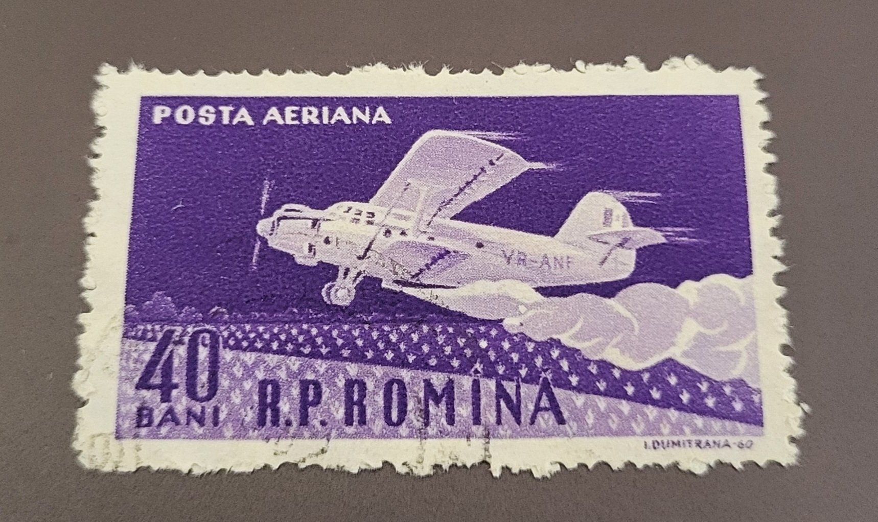 Tous les timbres: Rumänien 1960 Flugzeug briefmarke – D'occasion à St Gallen par Stampsalshobby
