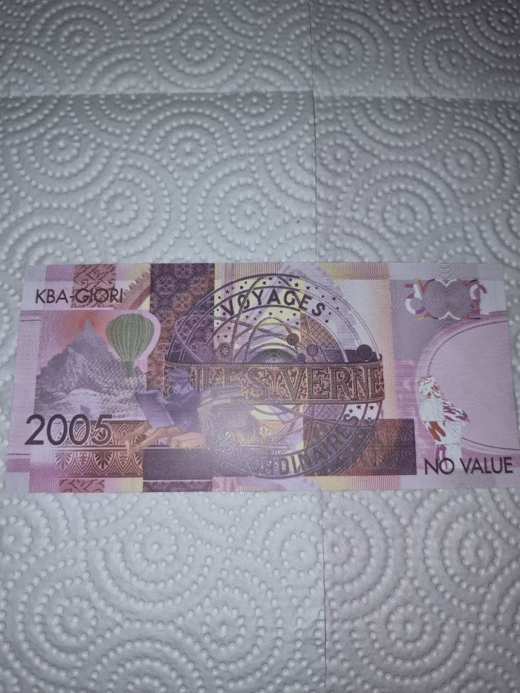 Billets de banque: billet commémoratif Jules Verne – Neuf (Voir description) à Senèdes par hen_fw8b