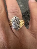 Diamant Goldring 750 k 1karat diamanten