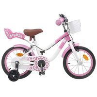 Kinderfahrrad 14 Zoll für 3-5 Jahre alt Hellrosa
