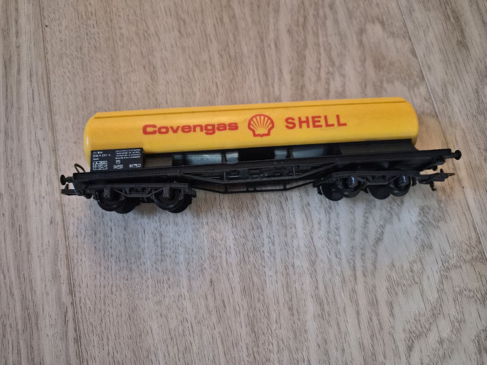Modelleisenbahnen: Wagon citerne jaune Shell Covengas  – Defekt aus La Joux FR von car_ck96