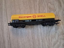 Wagon citerne jaune Shell Covengas 