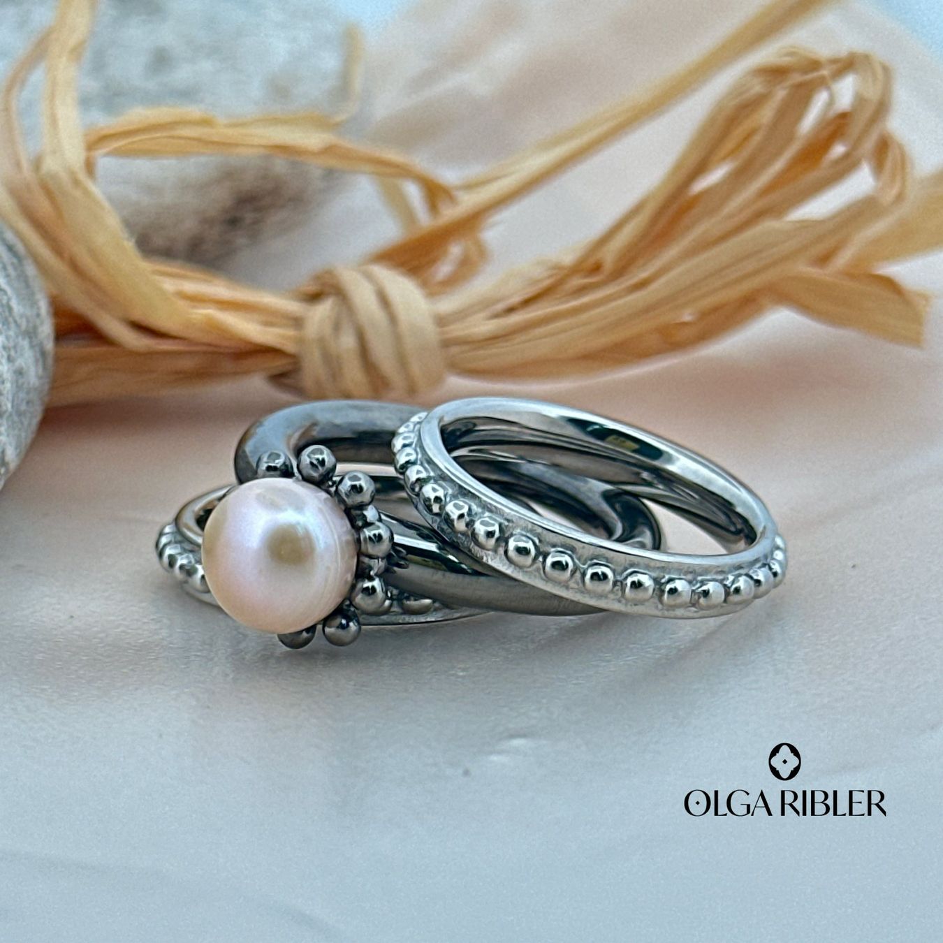 Olga Ribler Bagues: Edelstahl Ring Set mit SWP Grösse 60 – Neuf (Voir description) à Luzern par byolgaribleroutlet 5
