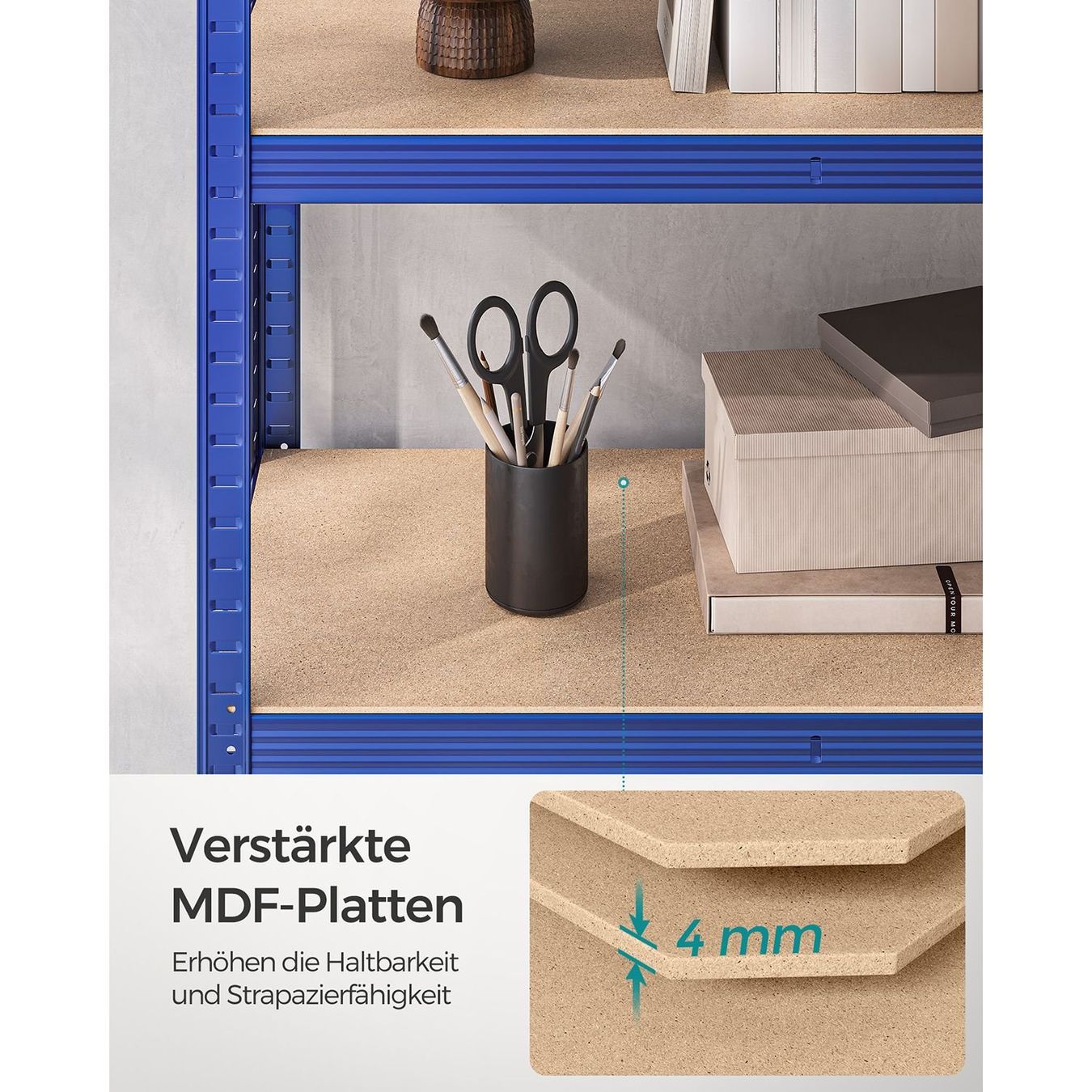 Scaffali: 2er Set Lagerregal 200 cm hoch blau – Nuovo e nell'imballaggio originale da Lachen SZ venduto da MAMORU-MOEBEL 7