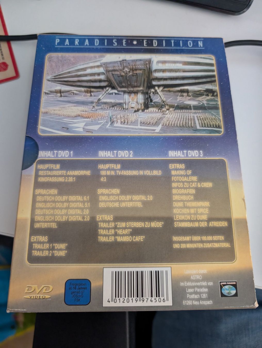 Tutti i DVDs: Dune Paradise Edition 3 DVD Set DE – Usato da Hünenberg See venduto da SpecialEditionGaming 1