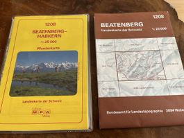 Landeskarten der Schweiz 1:25000 Beatenberg 1208