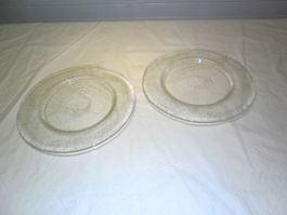 2 Stk.  Glasteller - Hergiswil , 32 cm , Hergiswiler Glas