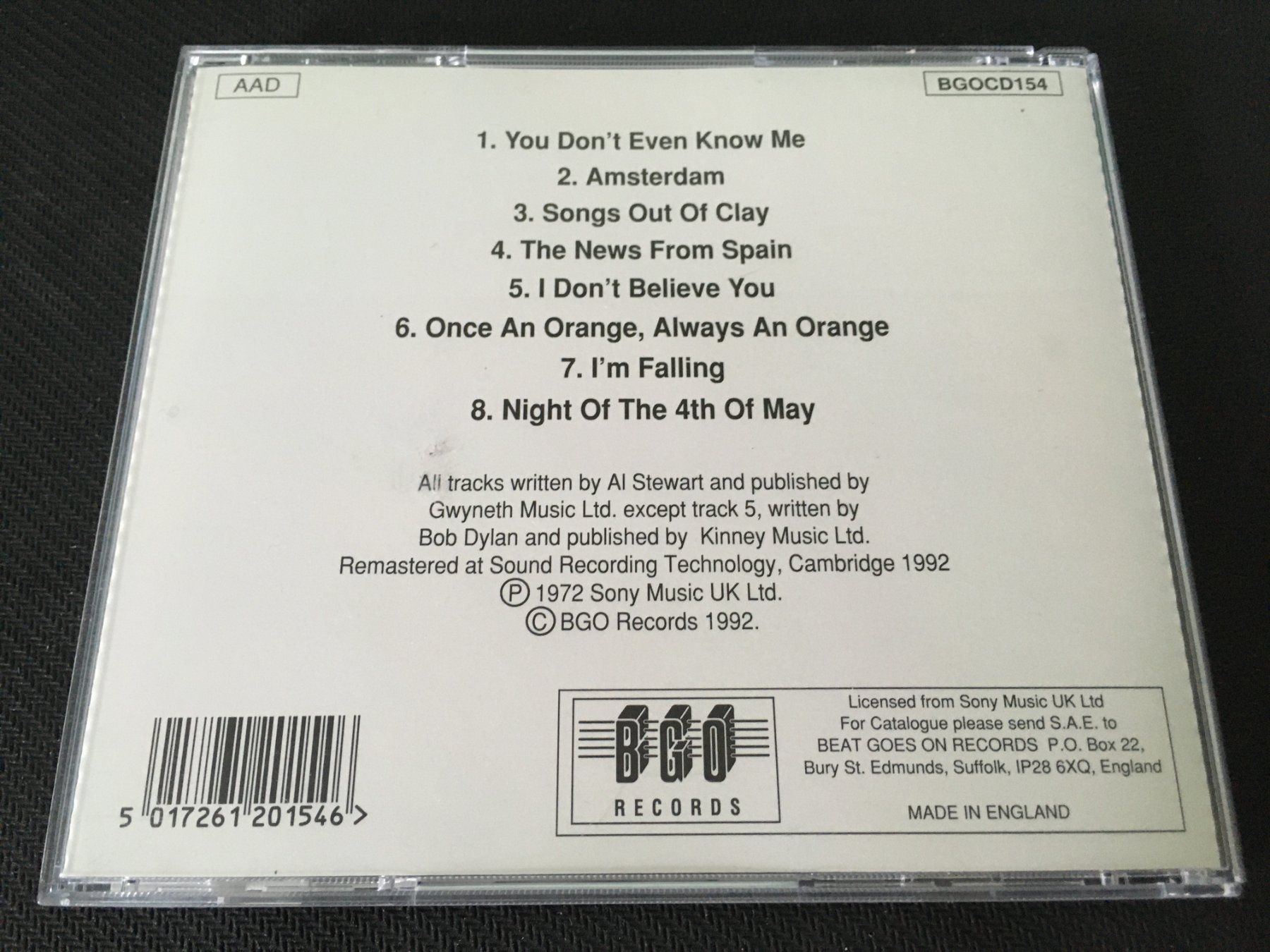 CDs: Al Stewart - Orange -CD- – D'occasion à St.Gallen par MedienJoe 1