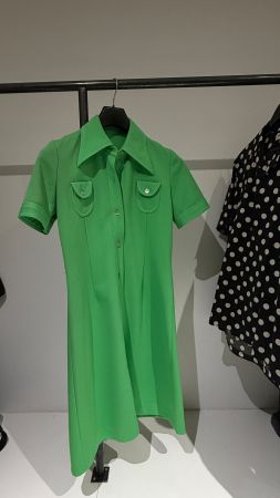 Jolie robe verte années 70
